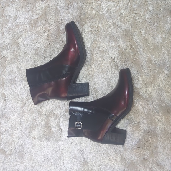 Dromedaris Women's Red Black Guinevere Ankle Boots 42 (US 11.5 - 12) - Picture 2 of 11